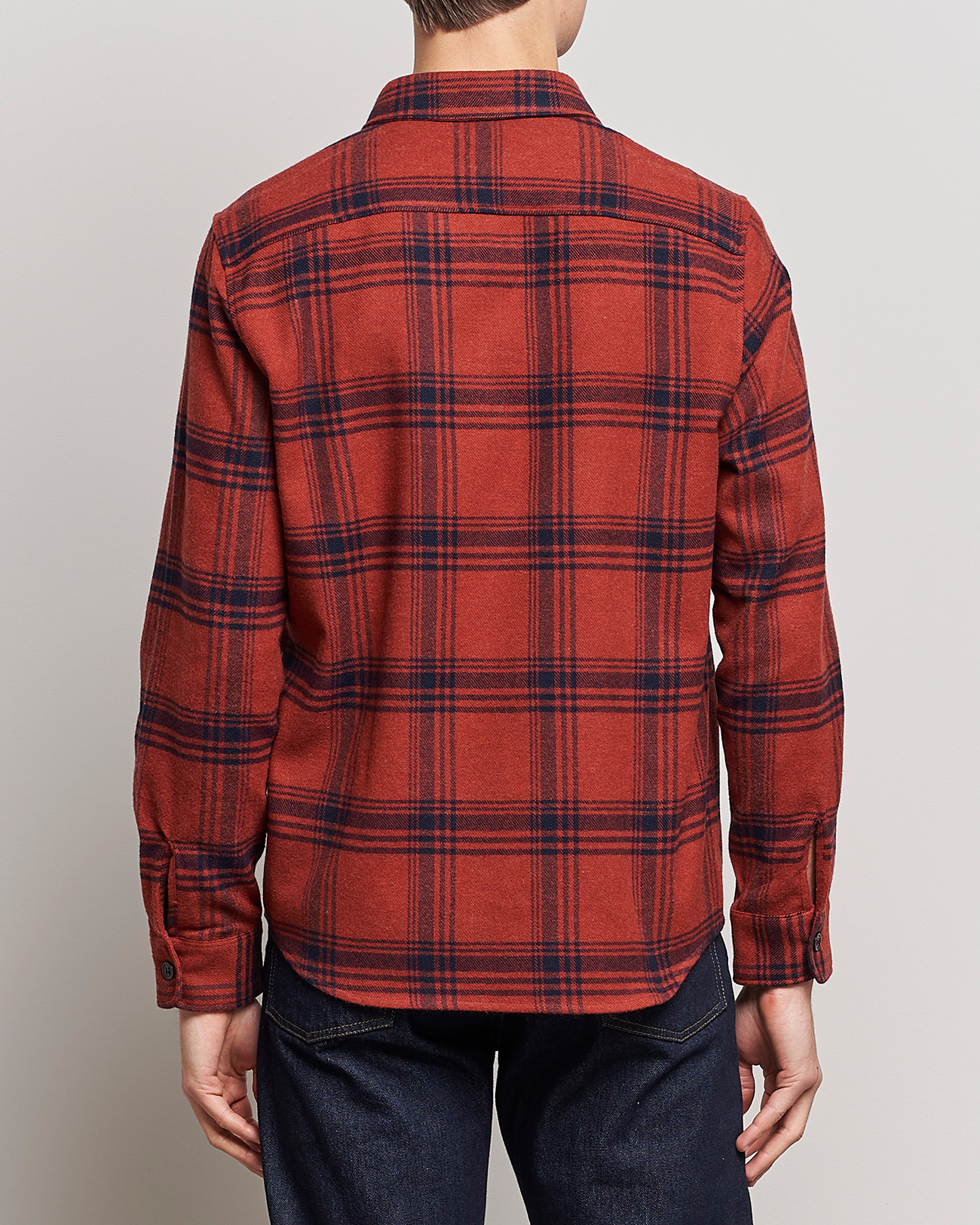 Men | Shirts | A.P.C. | Trek Heavy Overshirt Brick Red