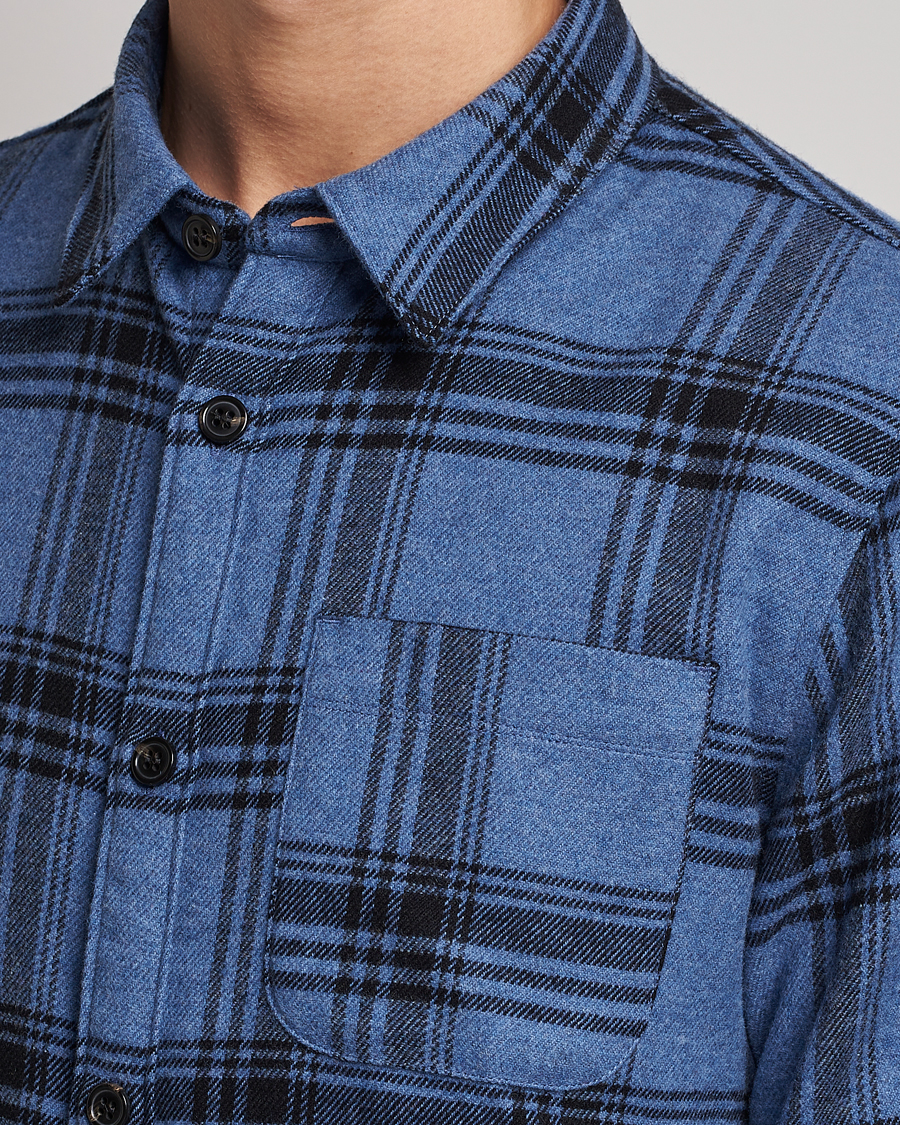 Men | Shirts | A.P.C. | Trek Heavy Overshirt Blue Check