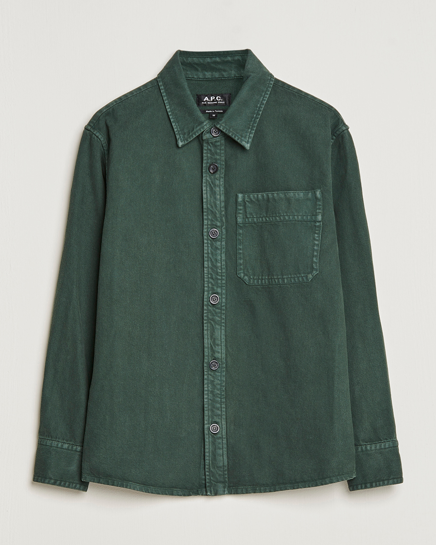 Men | Shirts | A.P.C. | Basile Shirt Jacket Dark Green