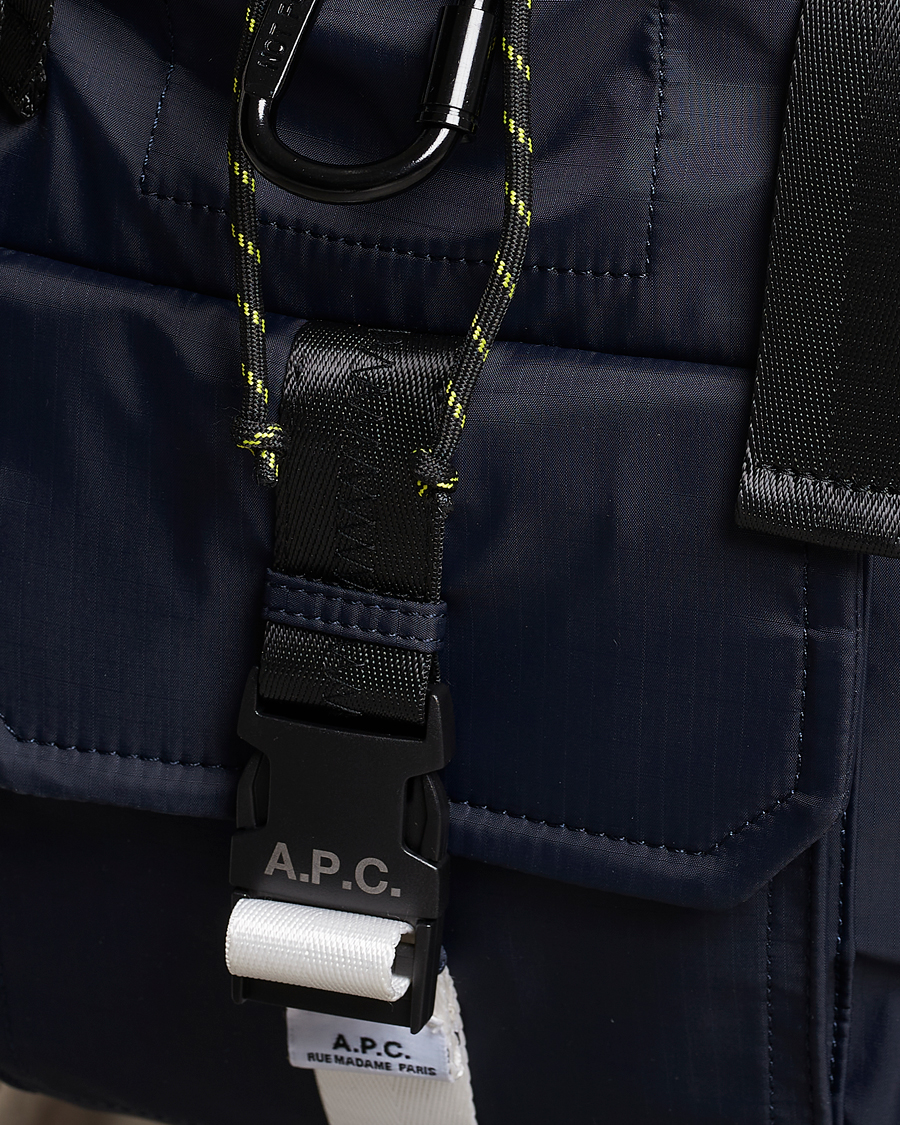 A.P.C. Trek Backpack Dark Navy at CareOfCarl.com
