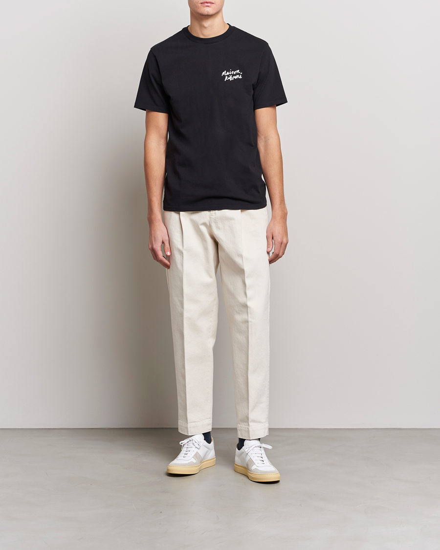 Men | T-Shirts | Maison Kitsuné | Mini Handwriting T-Shirt Black