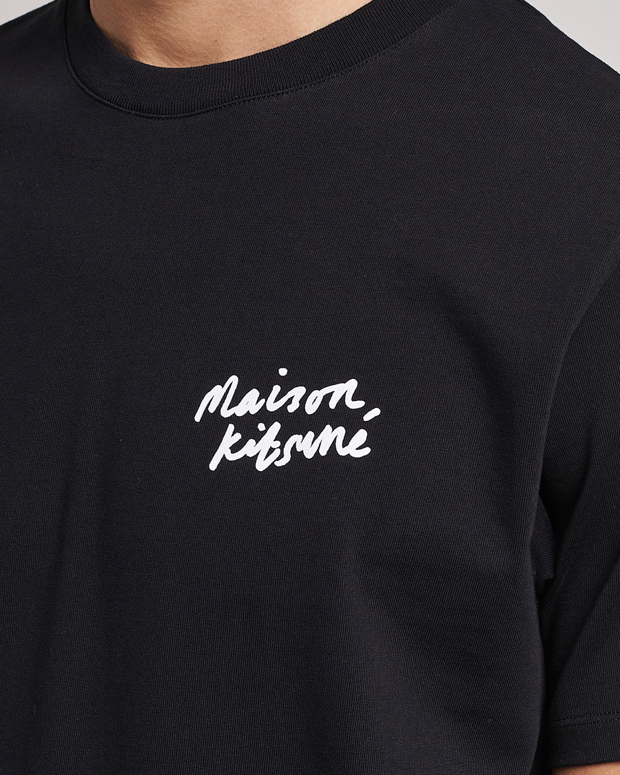 Men | T-Shirts | Maison Kitsuné | Mini Handwriting T-Shirt Black