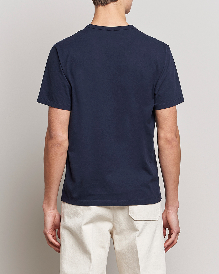 Men | T-Shirts | Maison Kitsuné | Baby Fox Patch Tee Navy