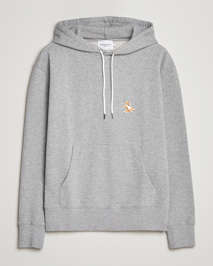 Men | Sweaters & Knitwear | Maison Kitsuné | Chillax Fox Hoodie Light Grey