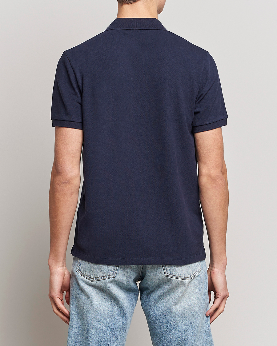 Men | Polo Shirts | Maison Kitsuné | Tricolor Fox Polo Navy