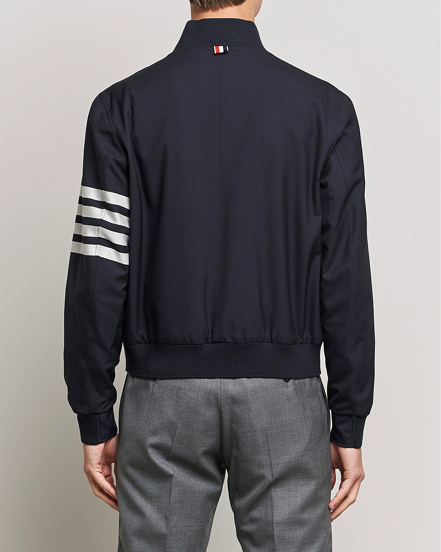 Men | Coats & Jackets | Thom Browne | 4-Bar Blouson Jacket Navy