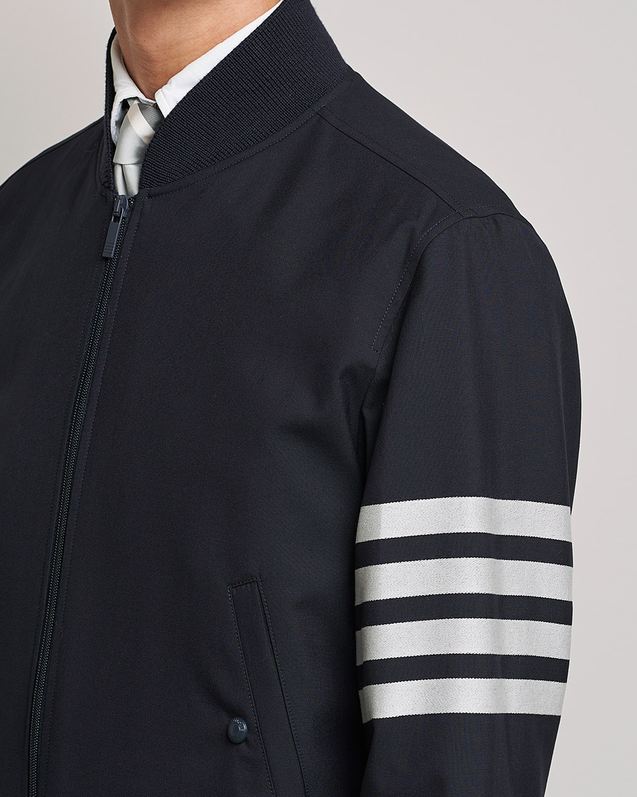 Men | Coats & Jackets | Thom Browne | 4-Bar Blouson Jacket Navy