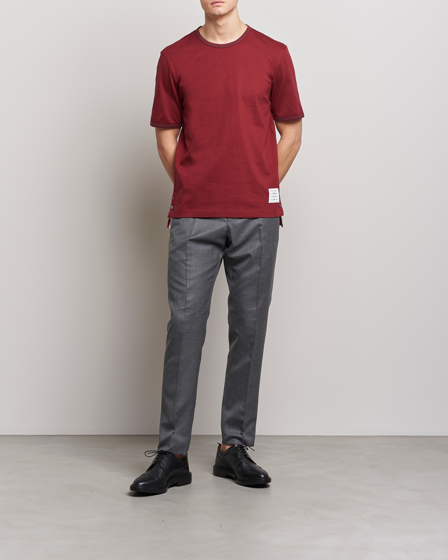 Men | T-Shirts | Thom Browne | Jersey T-Shirt Burgundy