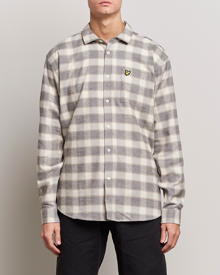 Men | Casual Shirts | Lyle & Scott | Checked Cotton Shirt Taupe