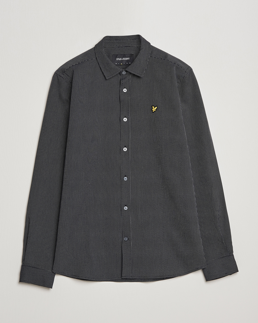 Men | Shirts | Lyle & Scott | End On End Shirt Dark Navy/Jet Black