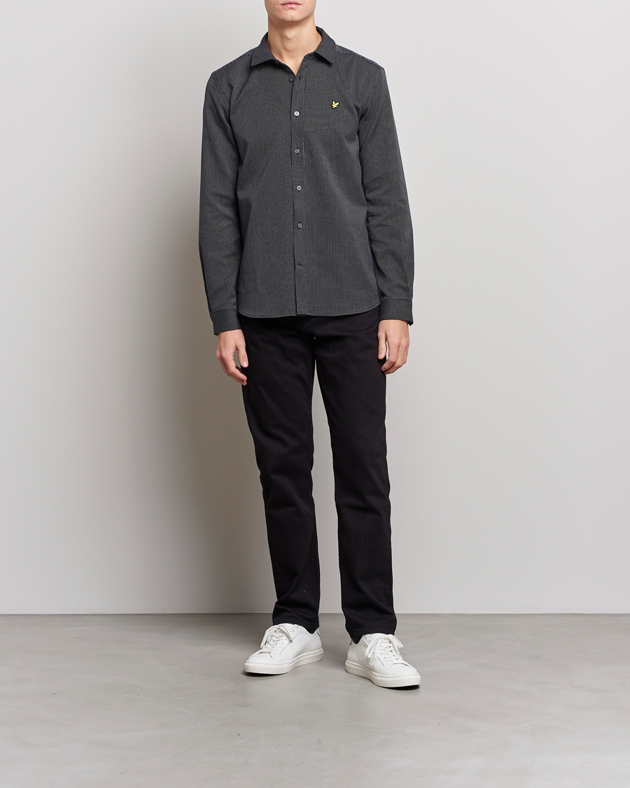 Men | Shirts | Lyle & Scott | End On End Shirt Dark Navy/Jet Black