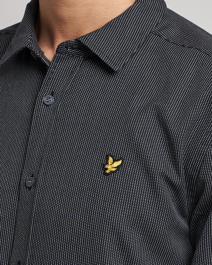 Men | Shirts | Lyle & Scott | End On End Shirt Dark Navy/Jet Black