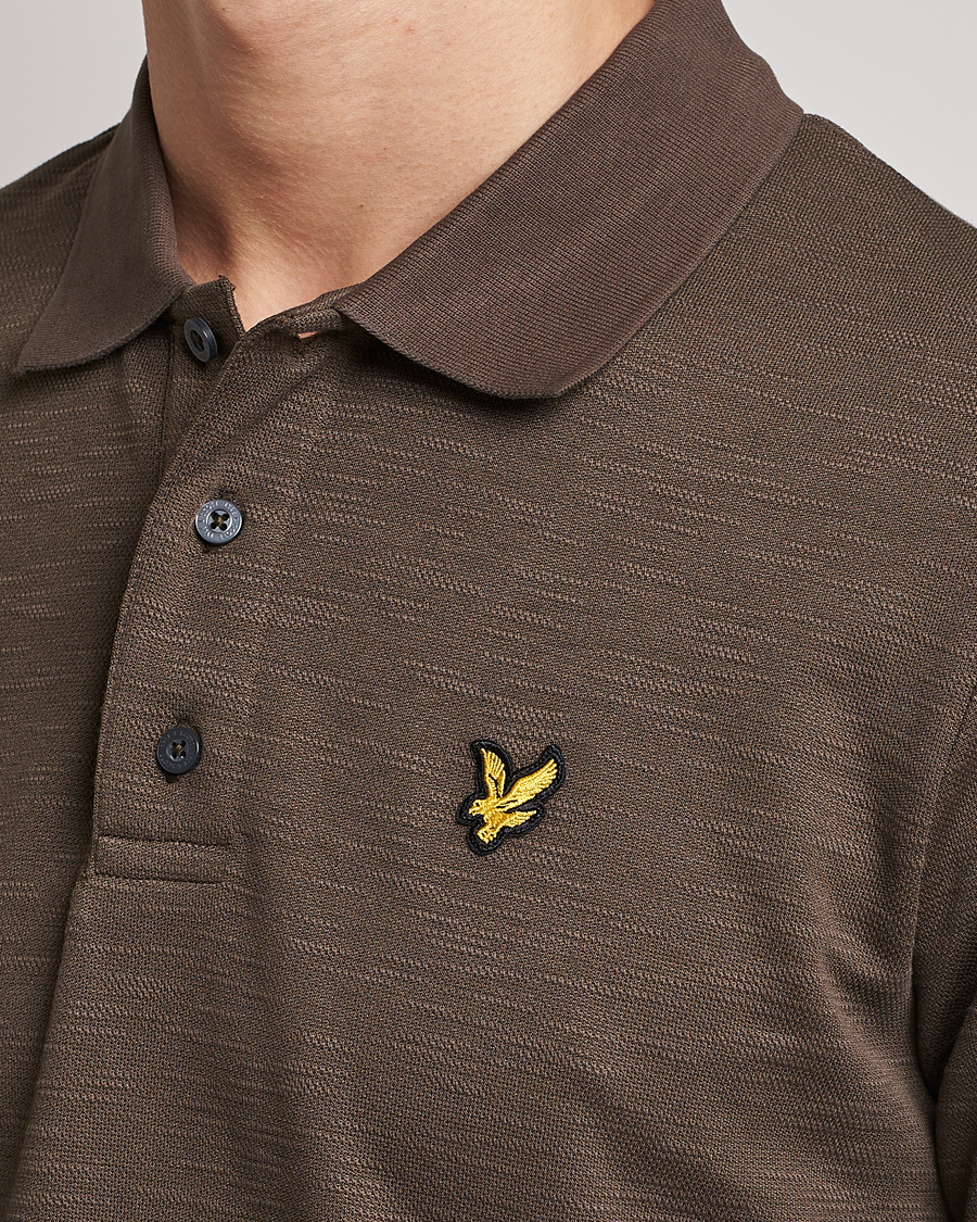Men | Polo Shirts | Lyle & Scott | Chunky Slub Pique Polo Form Green