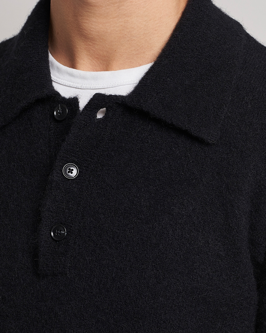 Men | Sweaters & Knitwear | Tiger of Sweden | Taylen Alpacka Knitted Pique Black