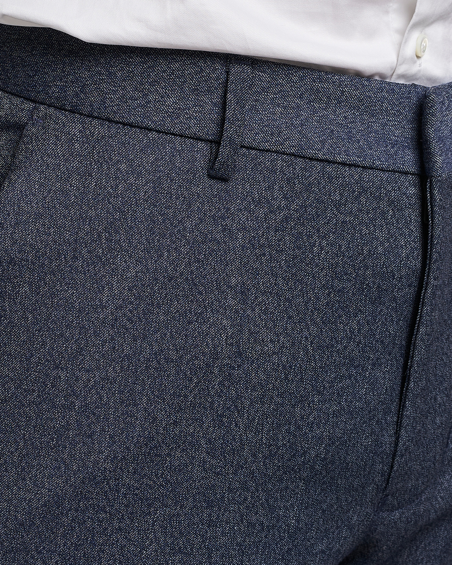 Men | Trousers | Tiger of Sweden | Tenutas Wool Trousers Dusty Blue