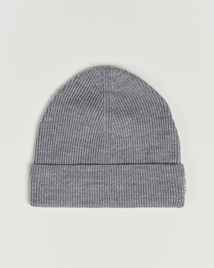 Men | Tiger of Sweden Hedqvist Merino Wool Beanie Grey Melange | Tiger of Sweden | Hedqvist Merino Wool Beanie Grey Melange