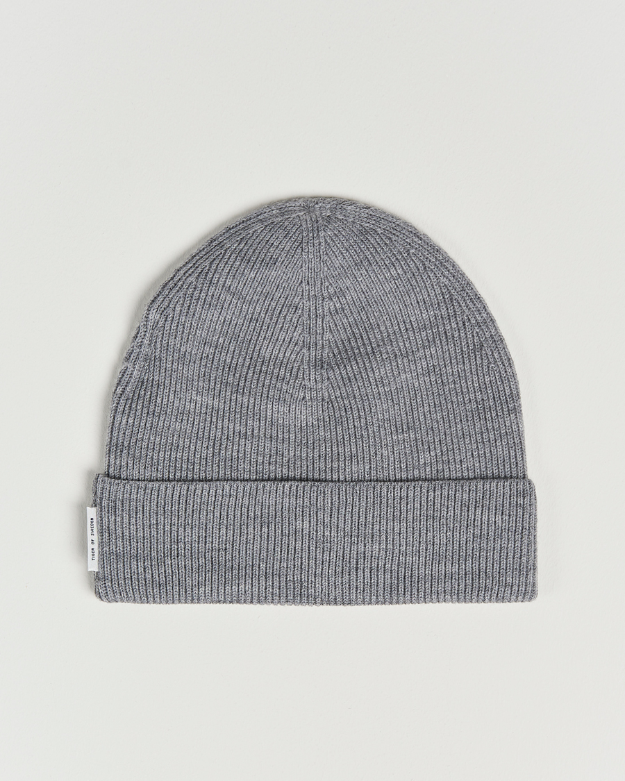 Men | Tiger of Sweden Hedqvist Merino Wool Beanie Grey Melange | Tiger of Sweden | Hedqvist Merino Wool Beanie Grey Melange