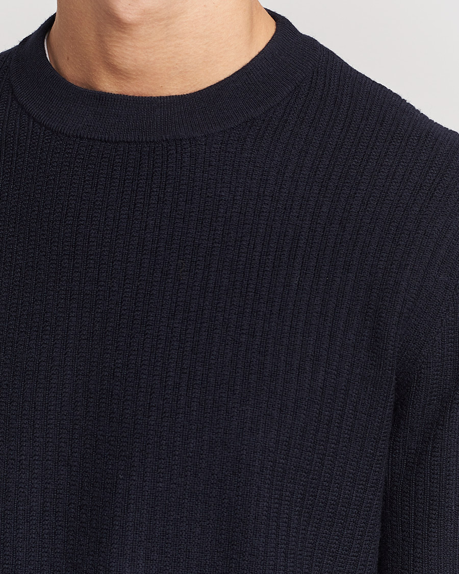 Men | Sweaters & Knitwear | Tiger of Sweden | Elssler Wool Sweater Navy