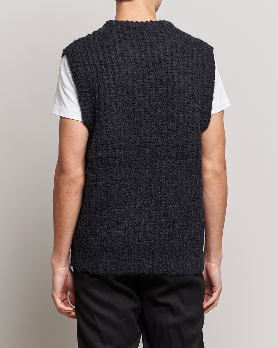 Men | Sweaters & Knitwear | J.Lindeberg | Alfons Wool Slipover Black