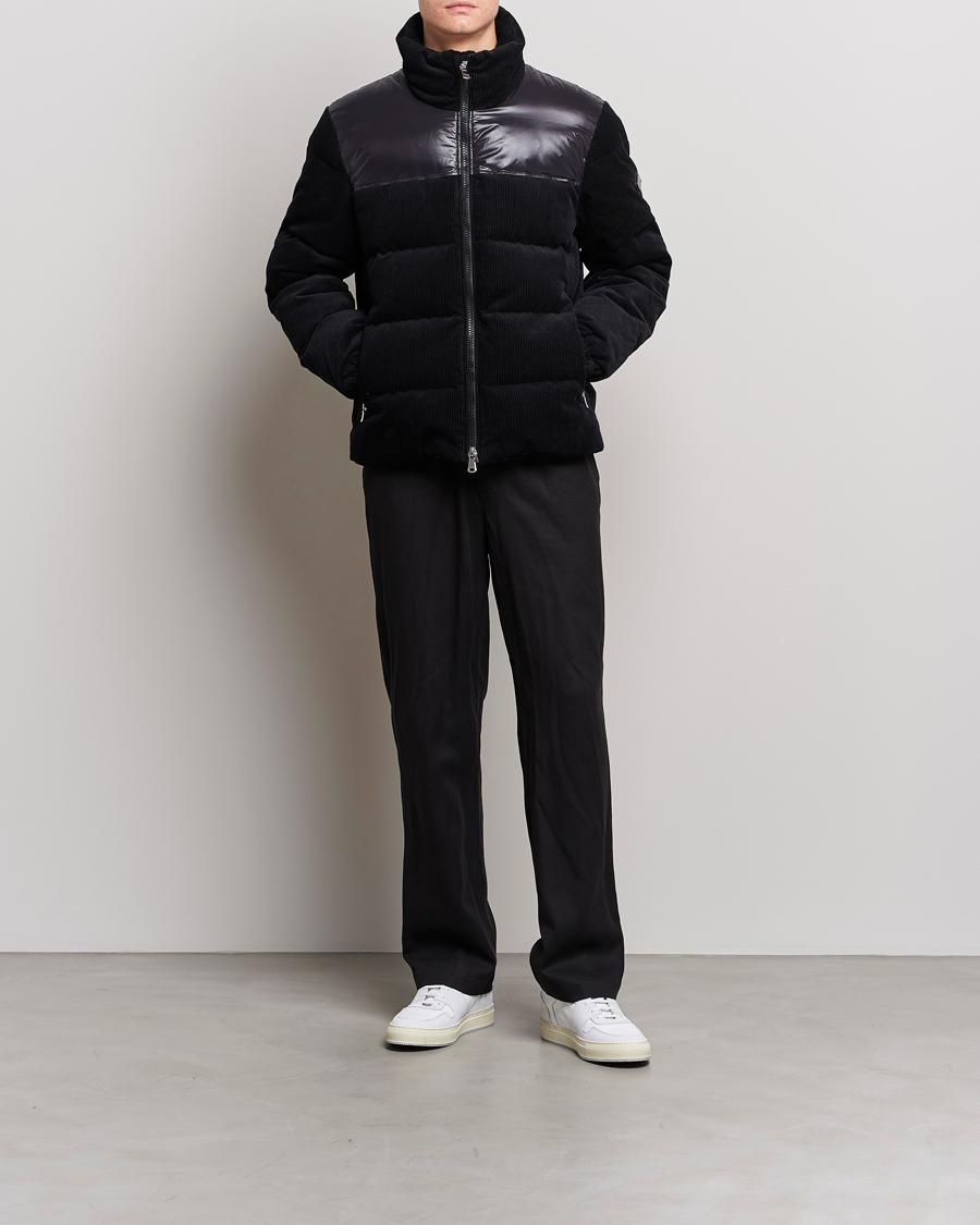 Men | Coats & Jackets | J.Lindeberg | Baker Cord Down Jacket Black