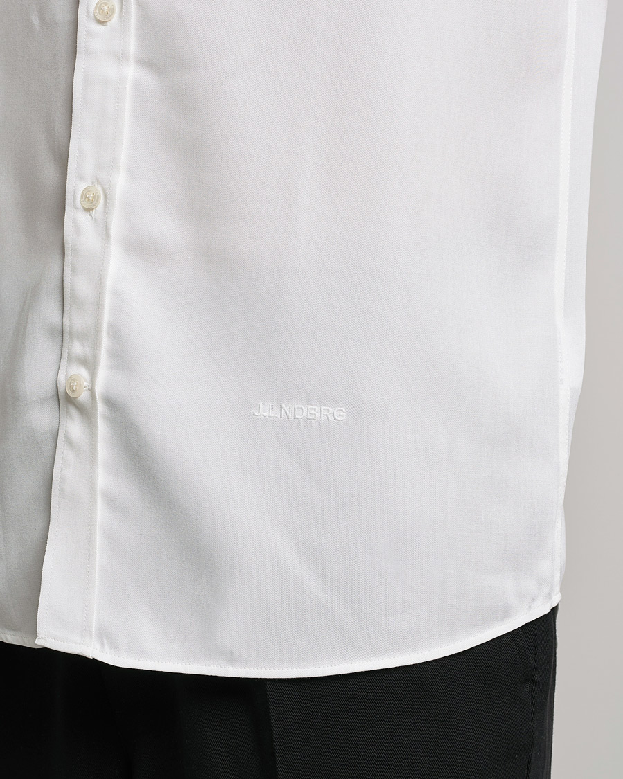 Men | Shirts | J.Lindeberg | Slim Fit Tencel Shirt Cloud White