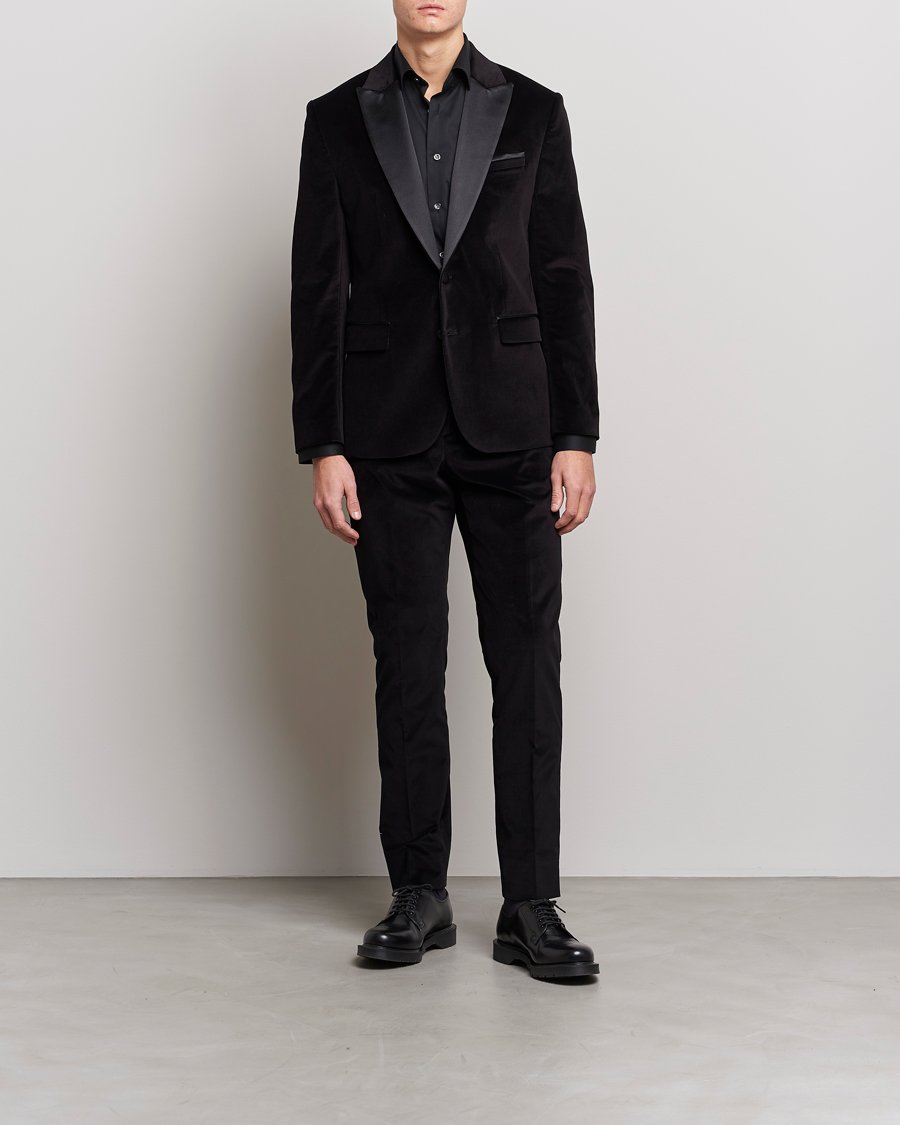 Men | Blazers | J.Lindeberg | Lenny Velvet Blazer Black