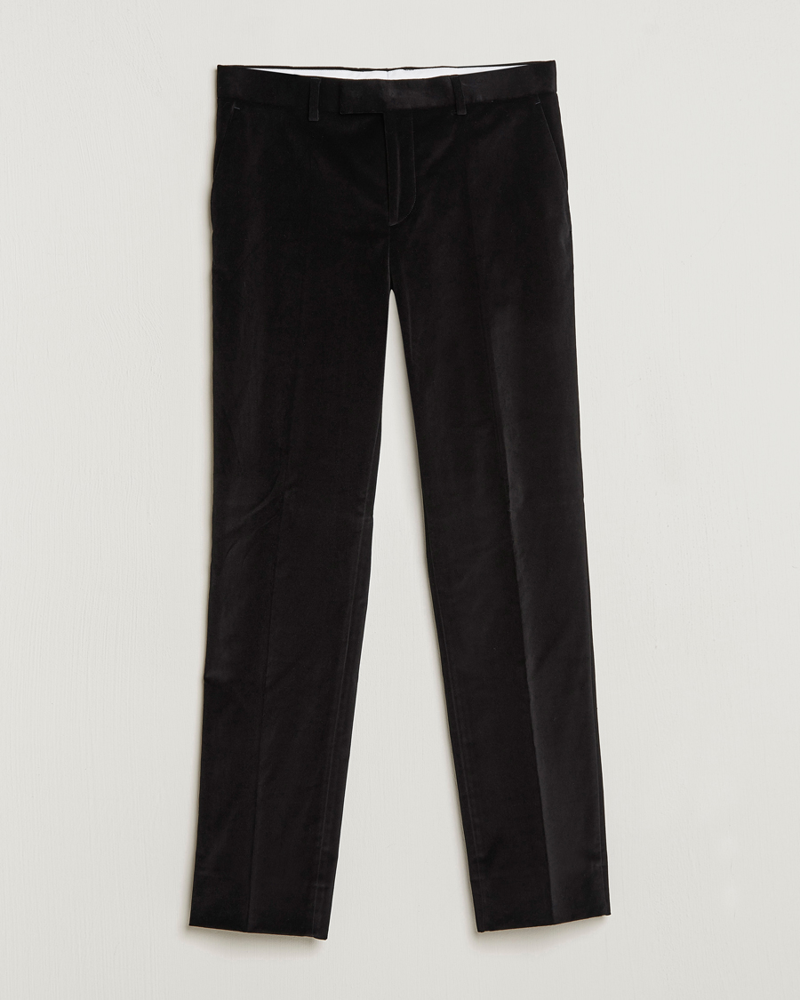Men | Trousers | J.Lindeberg | Liam Velvet Trousers Black