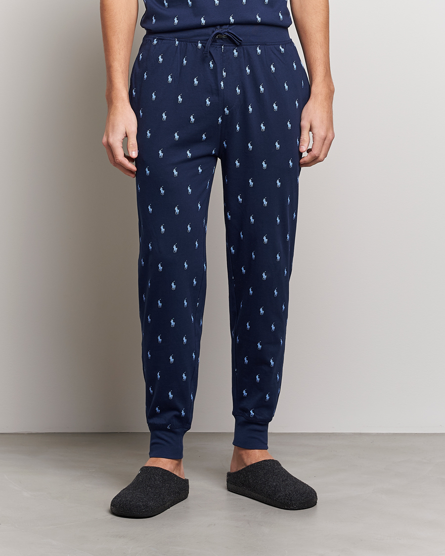 Men | Pyjama Bottoms | Polo Ralph Lauren | Printed Pony Pyjama Pants Navy