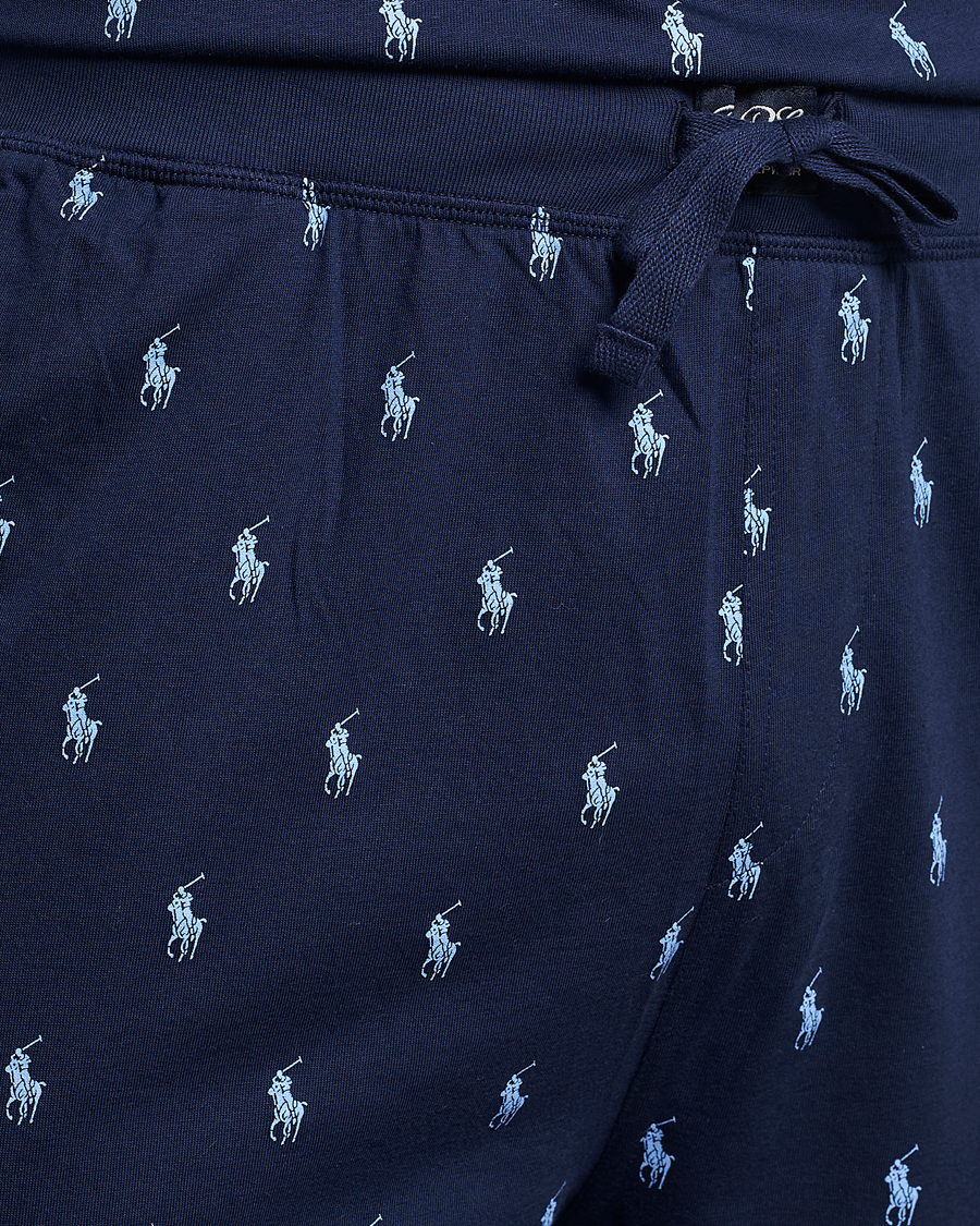 Men | Pyjamas & Robes | Polo Ralph Lauren | Printed Pony Pyjama Pants Navy
