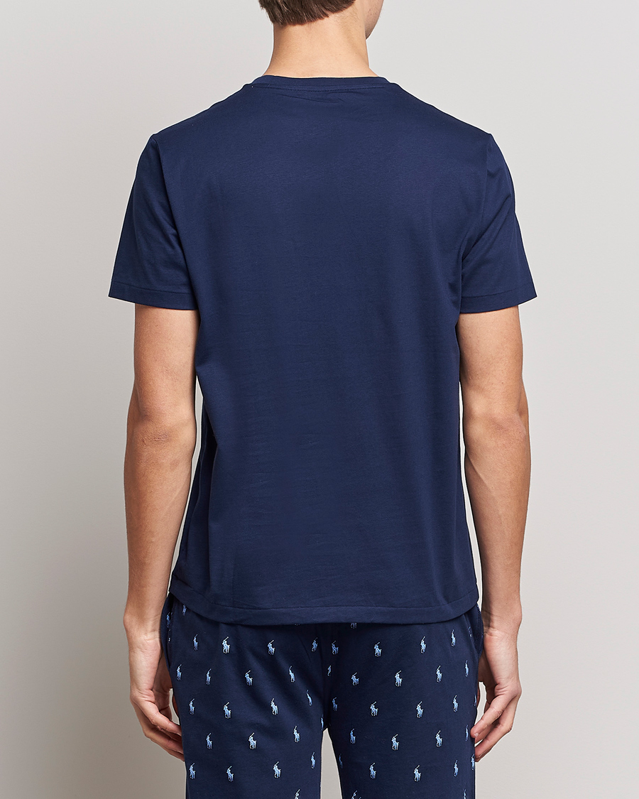 Men | T-Shirts | Polo Ralph Lauren | Cotton Logo Crew Neck T-Shirt Navy