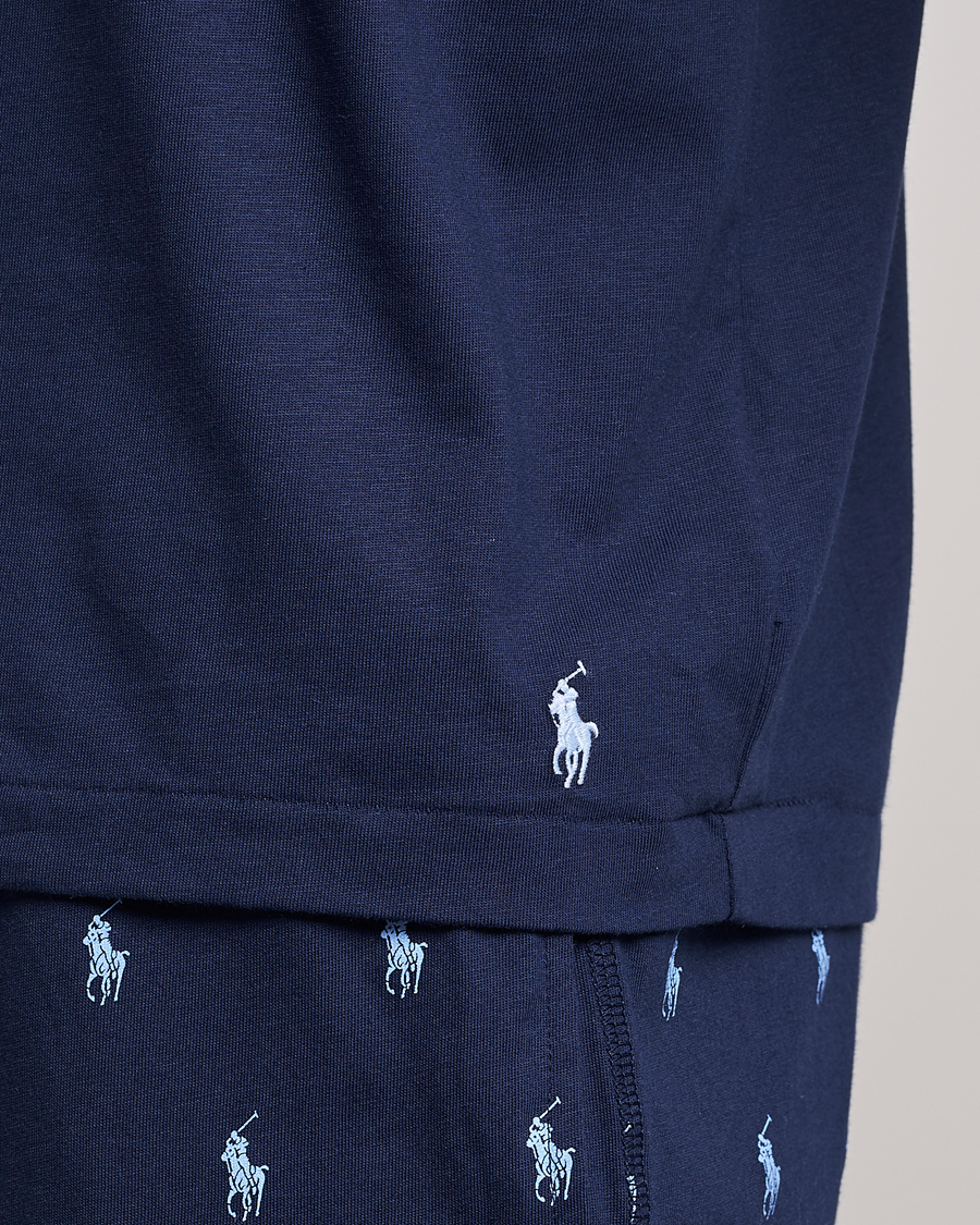 Men | T-Shirts | Polo Ralph Lauren | Cotton Logo Crew Neck T-Shirt Navy