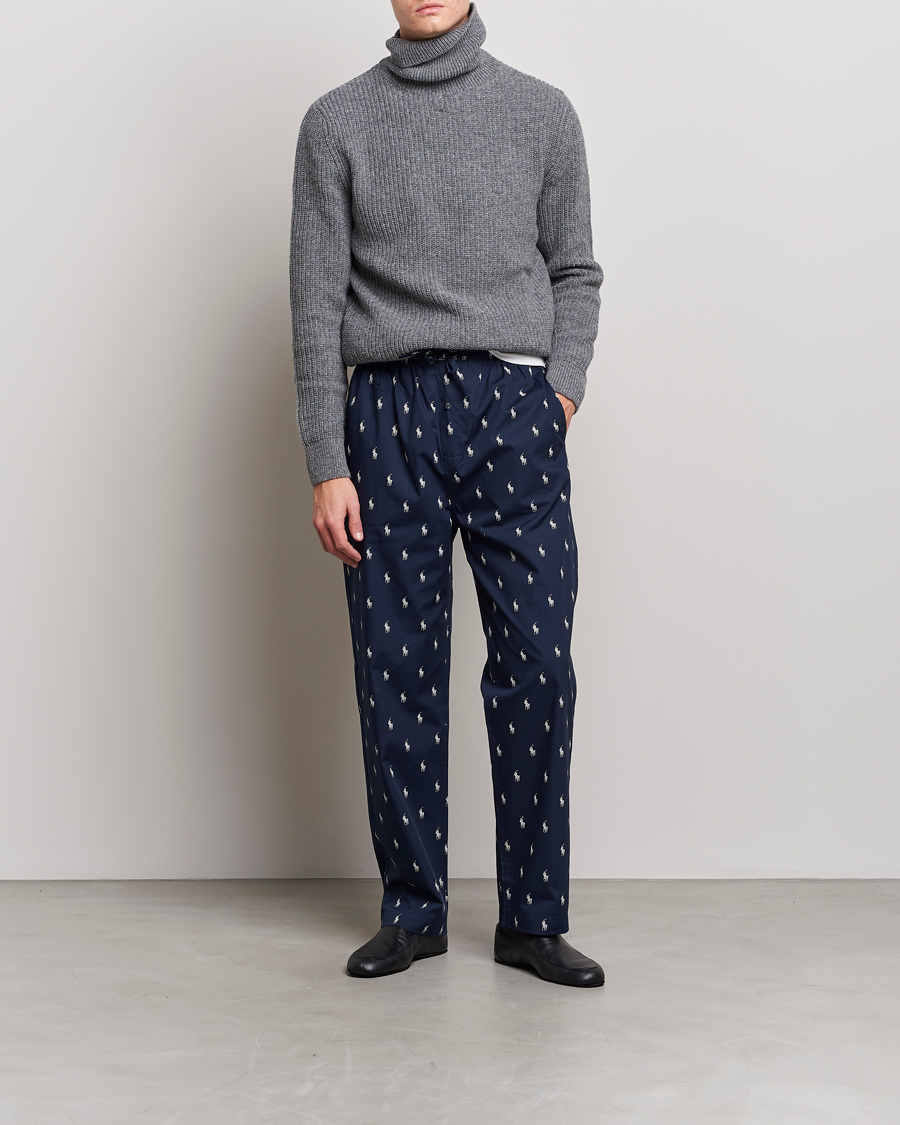 Men |  | Polo Ralph Lauren | Cotton Printed Pony Pyjama Pants Navy