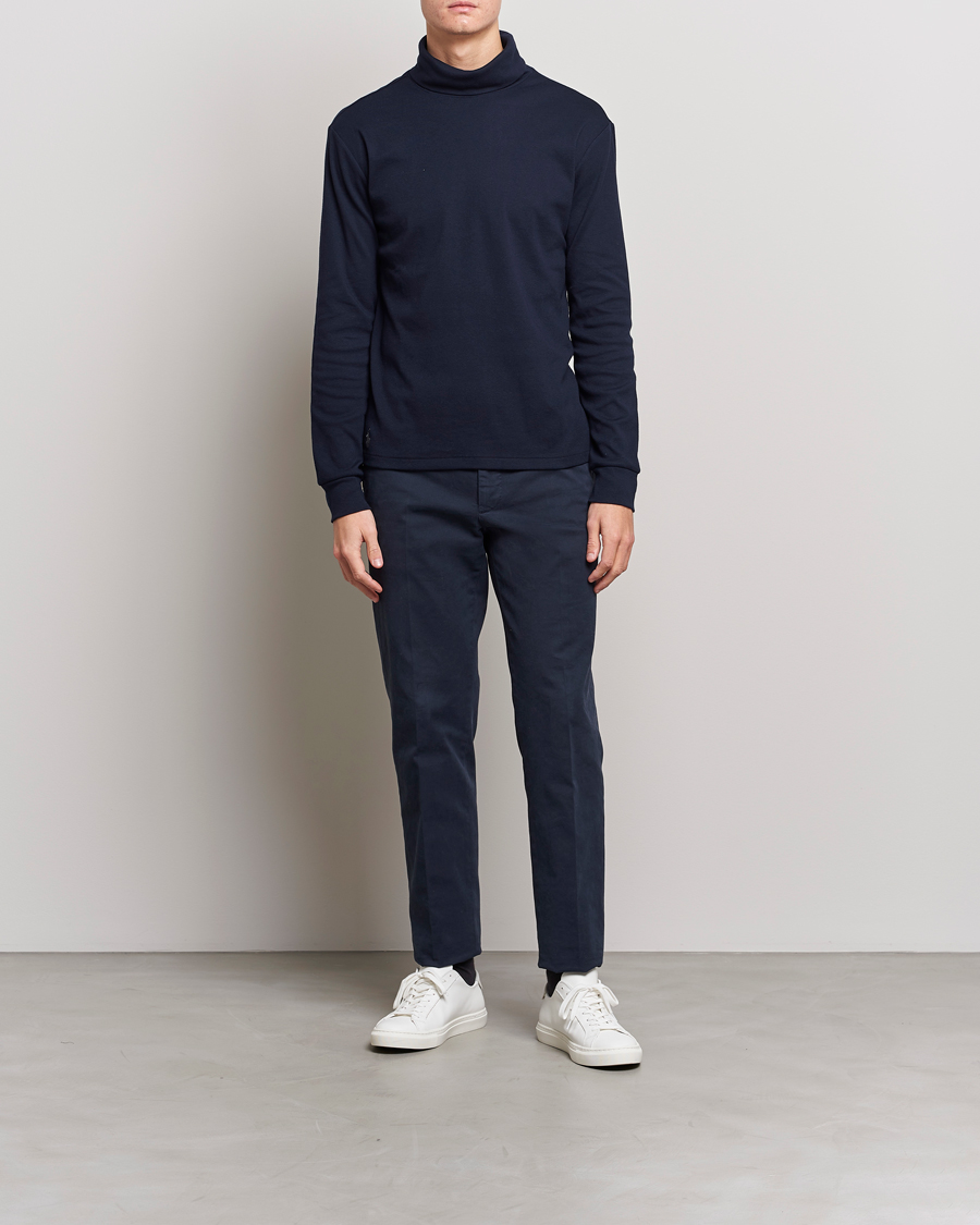 Men | Sweaters & Knitwear | Polo Ralph Lauren | Rib Knitted Polo Aviator Navy