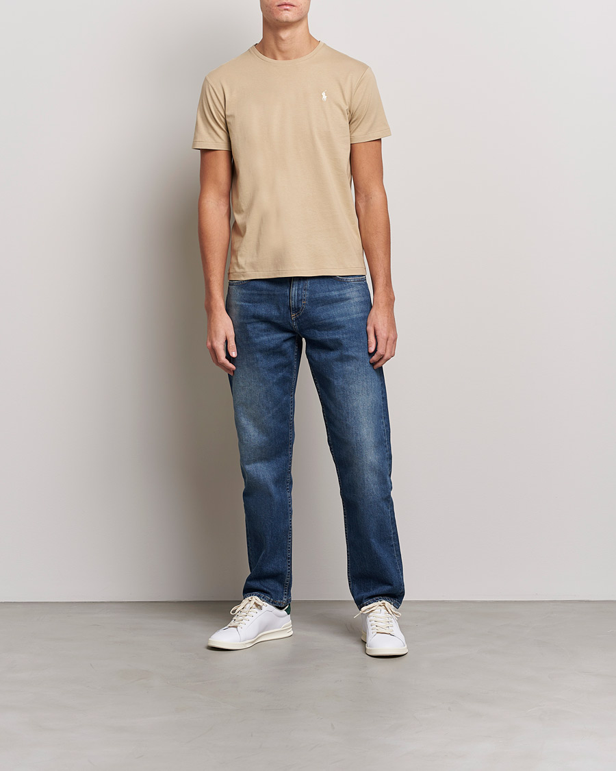 Men | T-Shirts | Polo Ralph Lauren | Crew Neck T-Shirt Coastal Beige