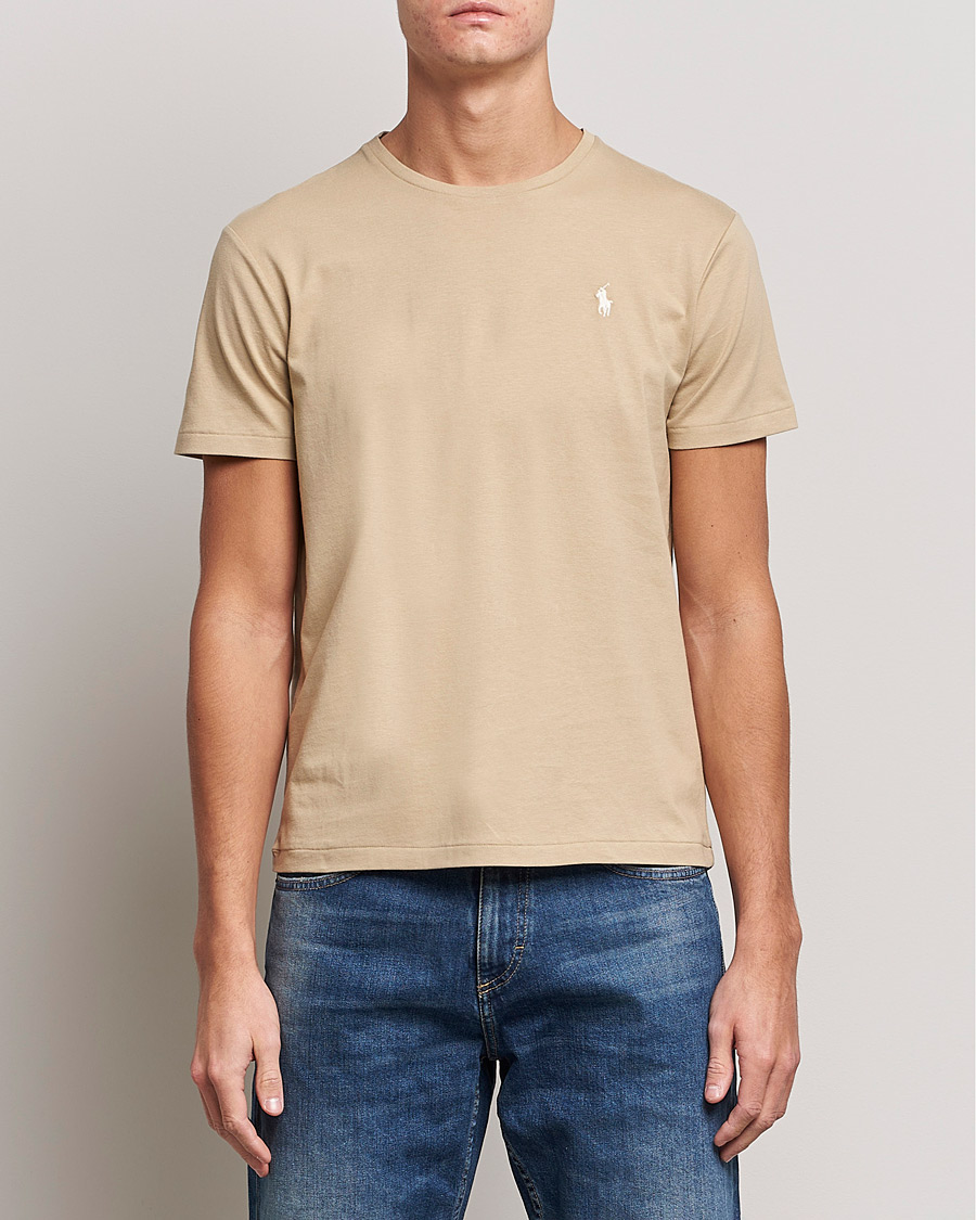 Men | Short Sleeve T-shirts | Polo Ralph Lauren | Crew Neck T-Shirt Coastal Beige