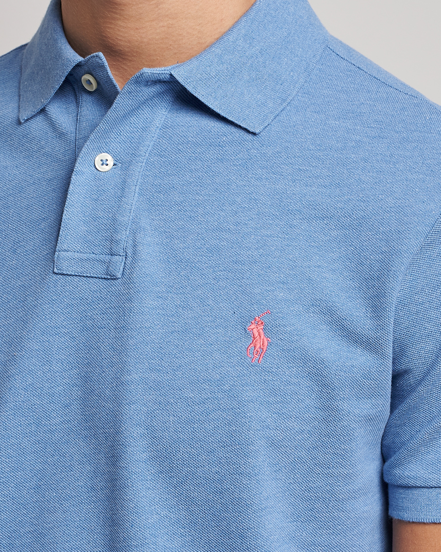 Men | Polo Shirts | Polo Ralph Lauren | Custom Slim Fit Polo Soft Royal Heather