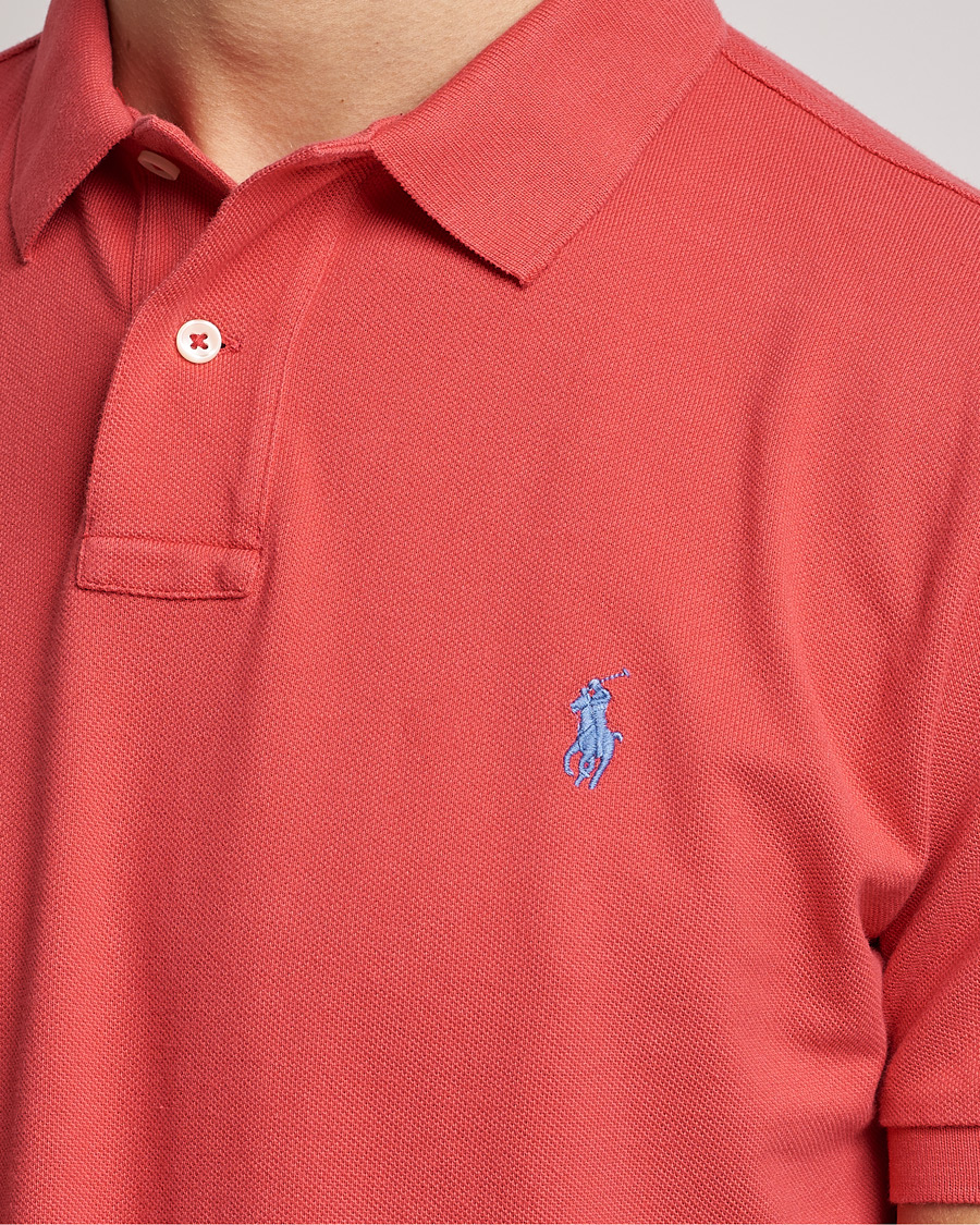 Men | Polo Shirts | Polo Ralph Lauren | Custom Slim Fit Polo Starboard Red