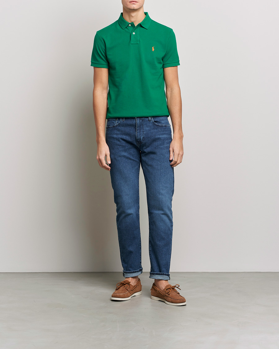 Men |  | Polo Ralph Lauren | Custom Slim Fit Polo Primary Green