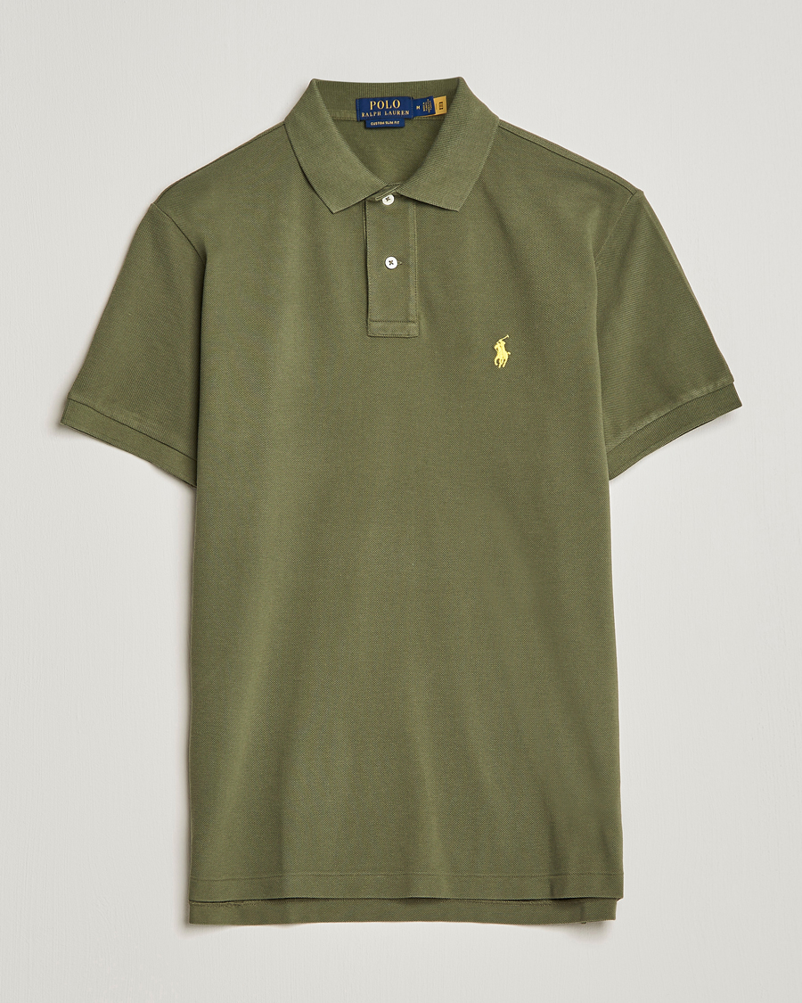 Men | Polo Shirts | Polo Ralph Lauren | Custom Slim Fit Polo Dark Sage