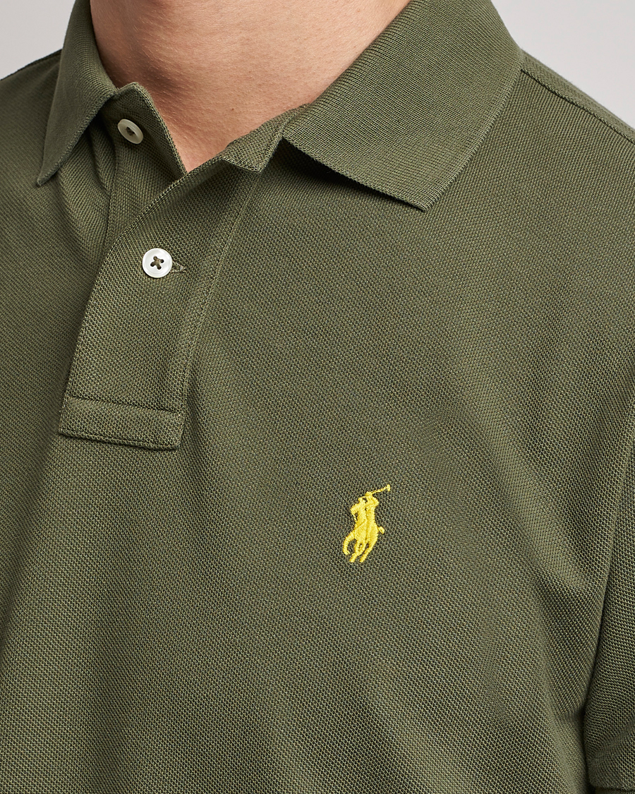 Men | Polo Shirts | Polo Ralph Lauren | Custom Slim Fit Polo Dark Sage