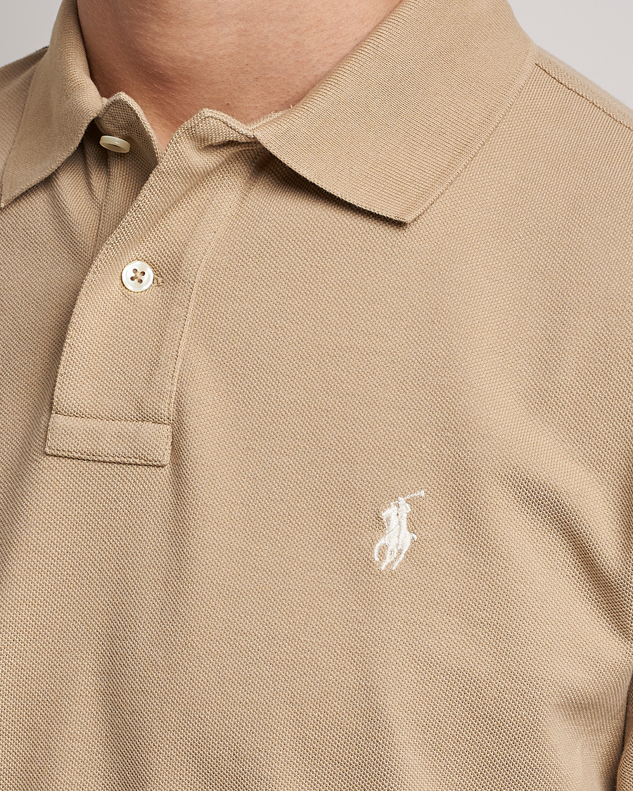 Men | Polo Shirts | Polo Ralph Lauren | Custom Slim Fit Polo Coastal Beige