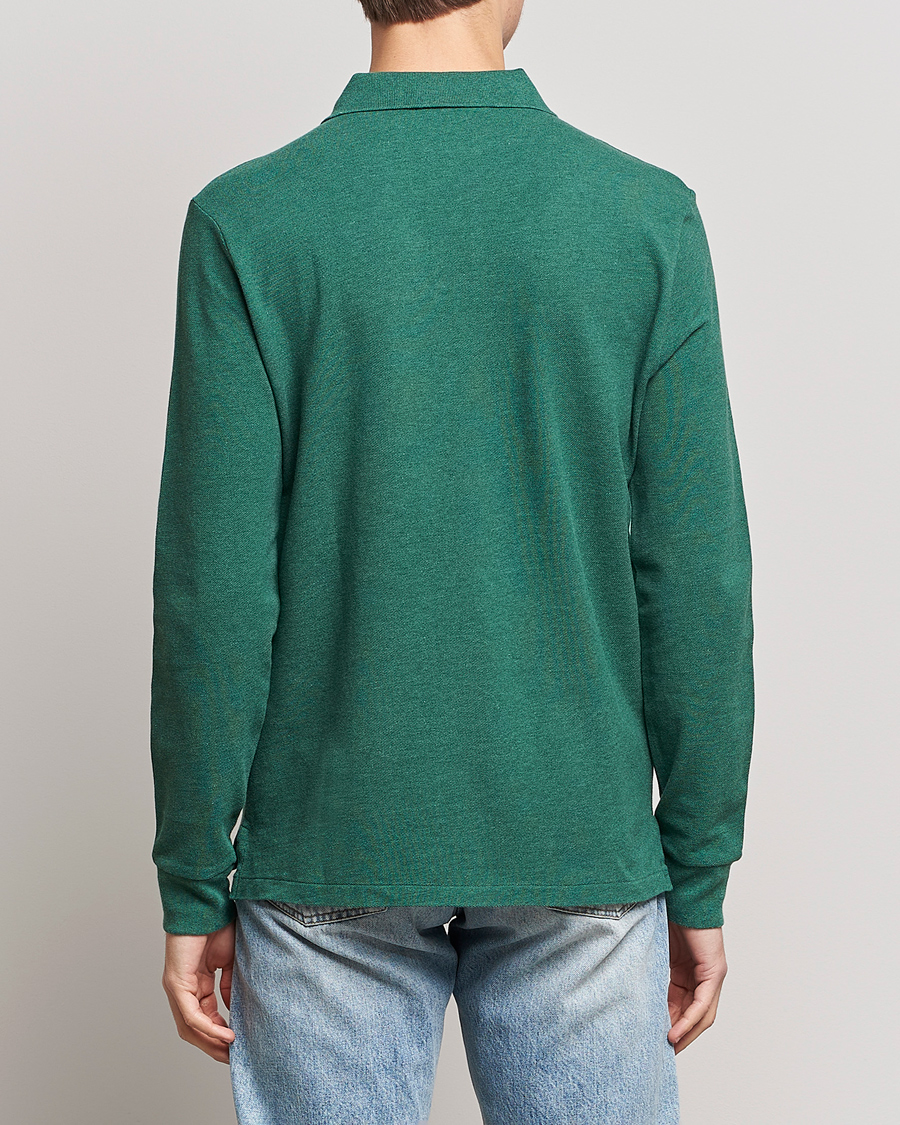 Men | Sweaters & Knitwear | Polo Ralph Lauren | Custom Slim Fit Long Sleeve Polo Verano Green Heather
