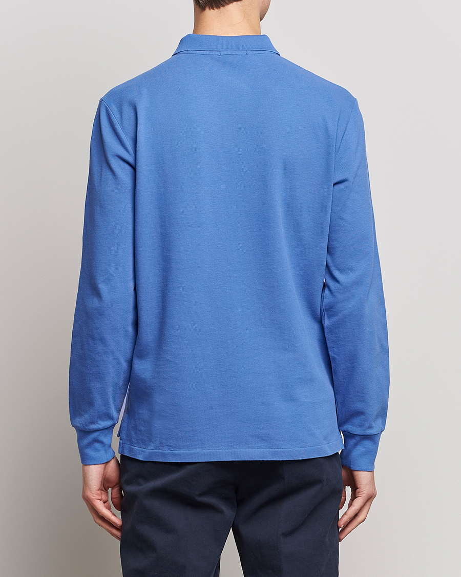Men | Sweaters & Knitwear | Polo Ralph Lauren | Custom Slim Fit Long Sleeve Polo Maidstone Blue