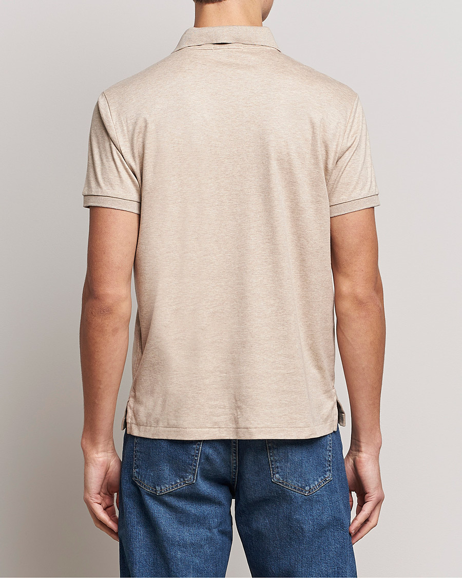Men | Polo Shirts | Polo Ralph Lauren | Luxury Pima Cotton Polo Sand Heather