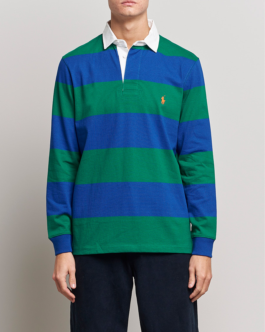 Men | Rugby Shirts | Polo Ralph Lauren | Jersey Striped Rugger Blue/Green