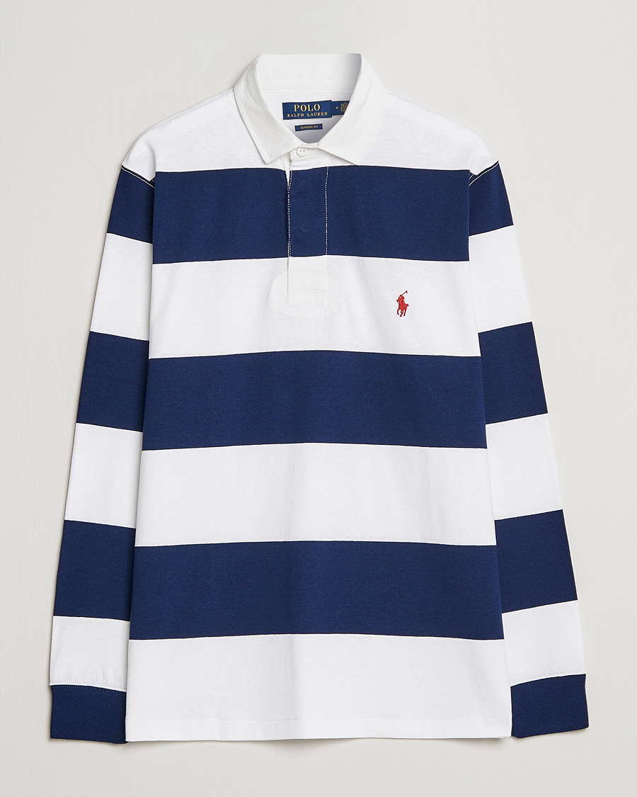 Men | Sweaters & Knitwear | Polo Ralph Lauren | Striped Rugger Navy/White