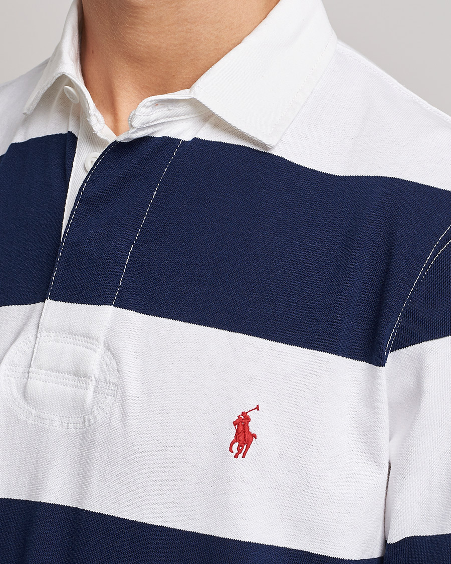 Men | Sweaters & Knitwear | Polo Ralph Lauren | Striped Rugger Navy/White