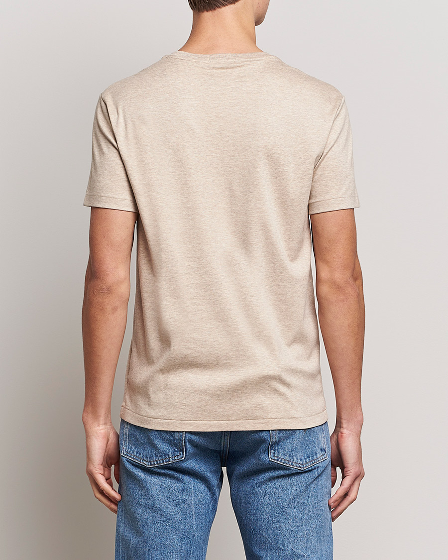 Men | T-Shirts | Polo Ralph Lauren | Luxury Pima Cotton Crew Neck T-Shirt Sand Heather