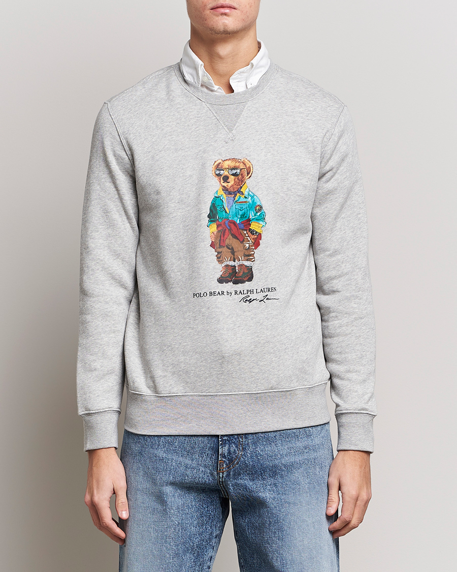 Men |  | Polo Ralph Lauren | Magic Fleece Printed Bear Sweatshirt Andover Heather