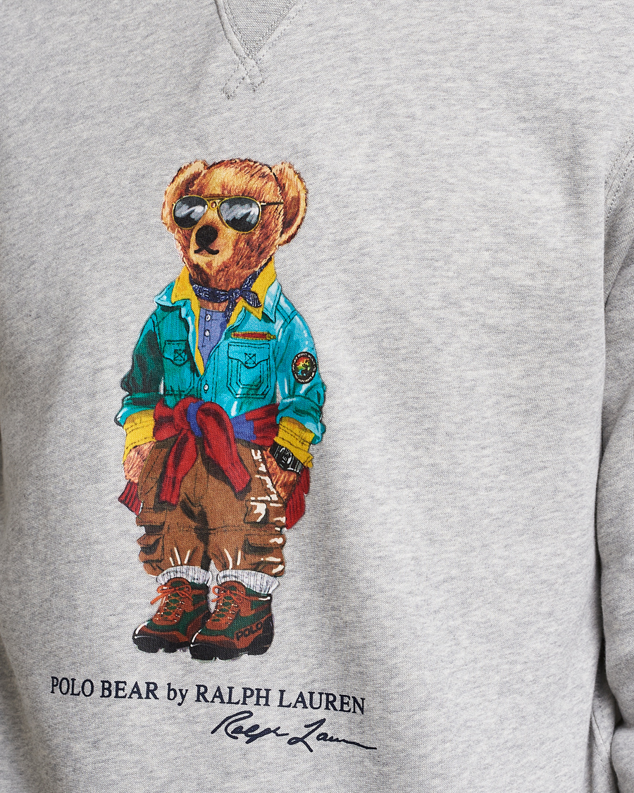 Men | Sweaters & Knitwear | Polo Ralph Lauren | Magic Fleece Printed Bear Sweatshirt Andover Heather